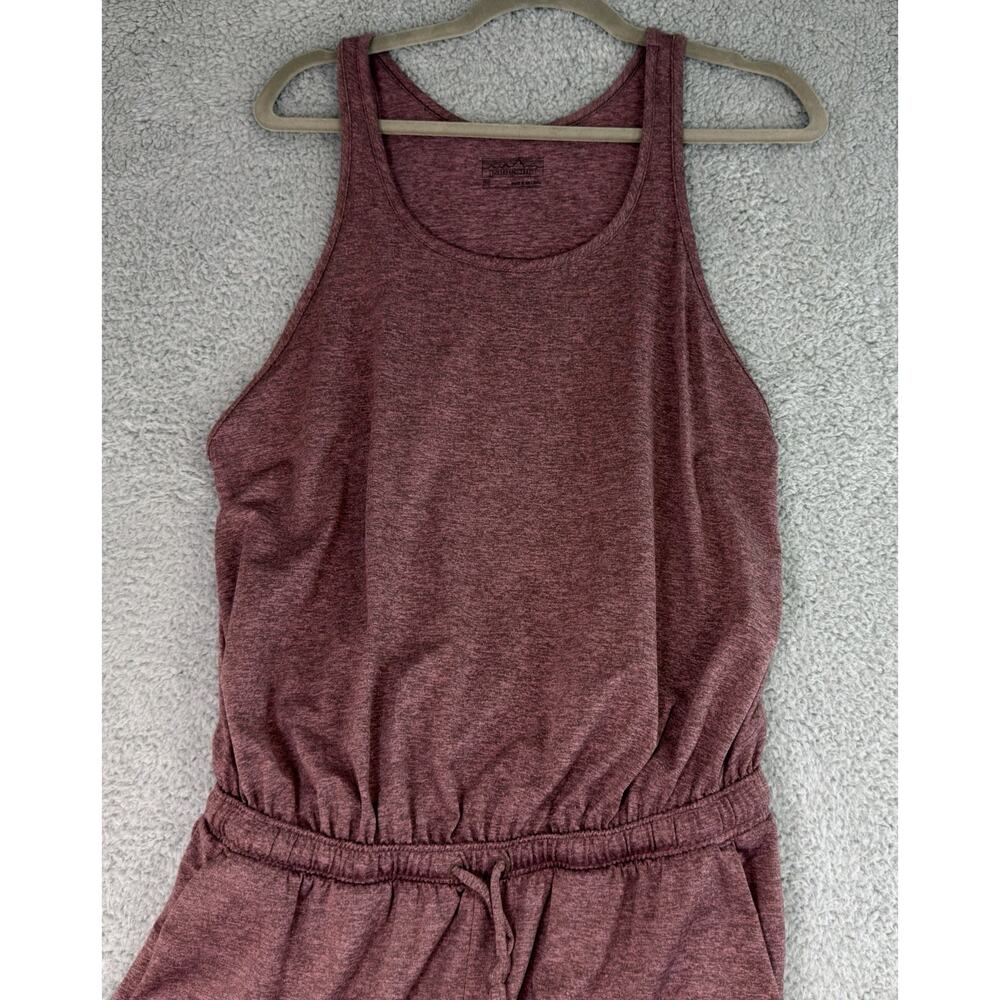 Patagonia Jumpsuit Women's M Burgundy Brown Stretch Hiking Athleisure - Picture 2 of 12